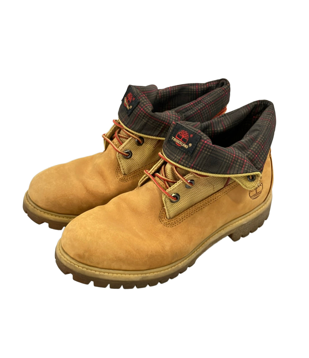 Timberland ロールトップブーツ チェック柄 メンズ SIZE 9 W ティンバーランド