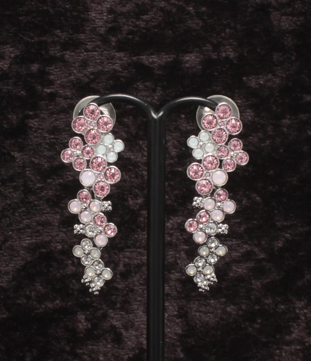 美品 SWAROVSKI チョーカー ネックレス イヤリング 2点セット レディース スワロフスキー