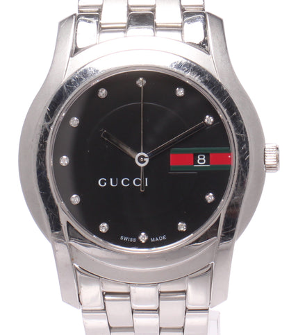 GUCCI 腕時計 クオーツ ブラック 5500XL メンズ グッチ