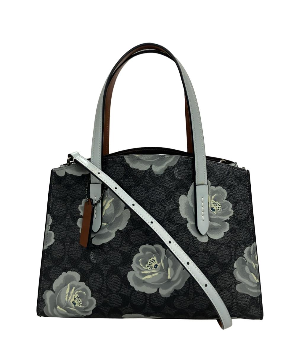 コーチ 2wayハンドバッグ ショルダーバッグ 斜め掛け フラワー柄 シグネチャー 31703 レディース COACH