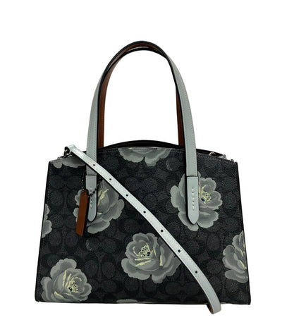 コーチ 2wayハンドバッグ ショルダーバッグ 斜め掛け フラワー柄 シグネチャー 31703 レディース COACH