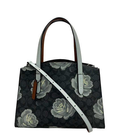 コーチ 2wayハンドバッグ ショルダーバッグ 斜め掛け フラワー柄 シグネチャー 31703 レディース COACH