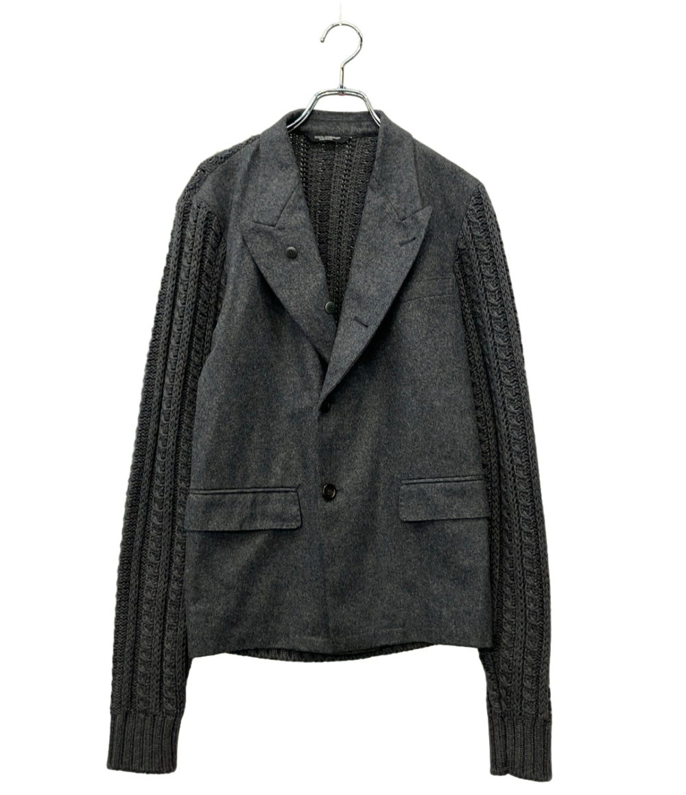 DOLCE & GABBANA ニットジャケット チャコール G2EF8T メンズ SIZE 46 (M) ドルチェアンドガッバーナ