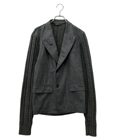 DOLCE & GABBANA ニットジャケット チャコール G2EF8T メンズ SIZE 46 (M) ドルチェアンドガッバーナ