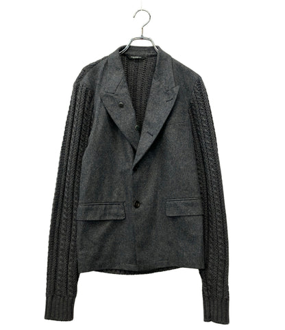 DOLCE & GABBANA ニットジャケット チャコール G2EF8T メンズ SIZE 46 (M) ドルチェアンドガッバーナ
