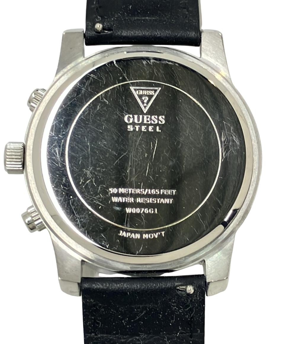 ゲス 腕時計 クオーツ ブラック W0076G1 メンズ Guess