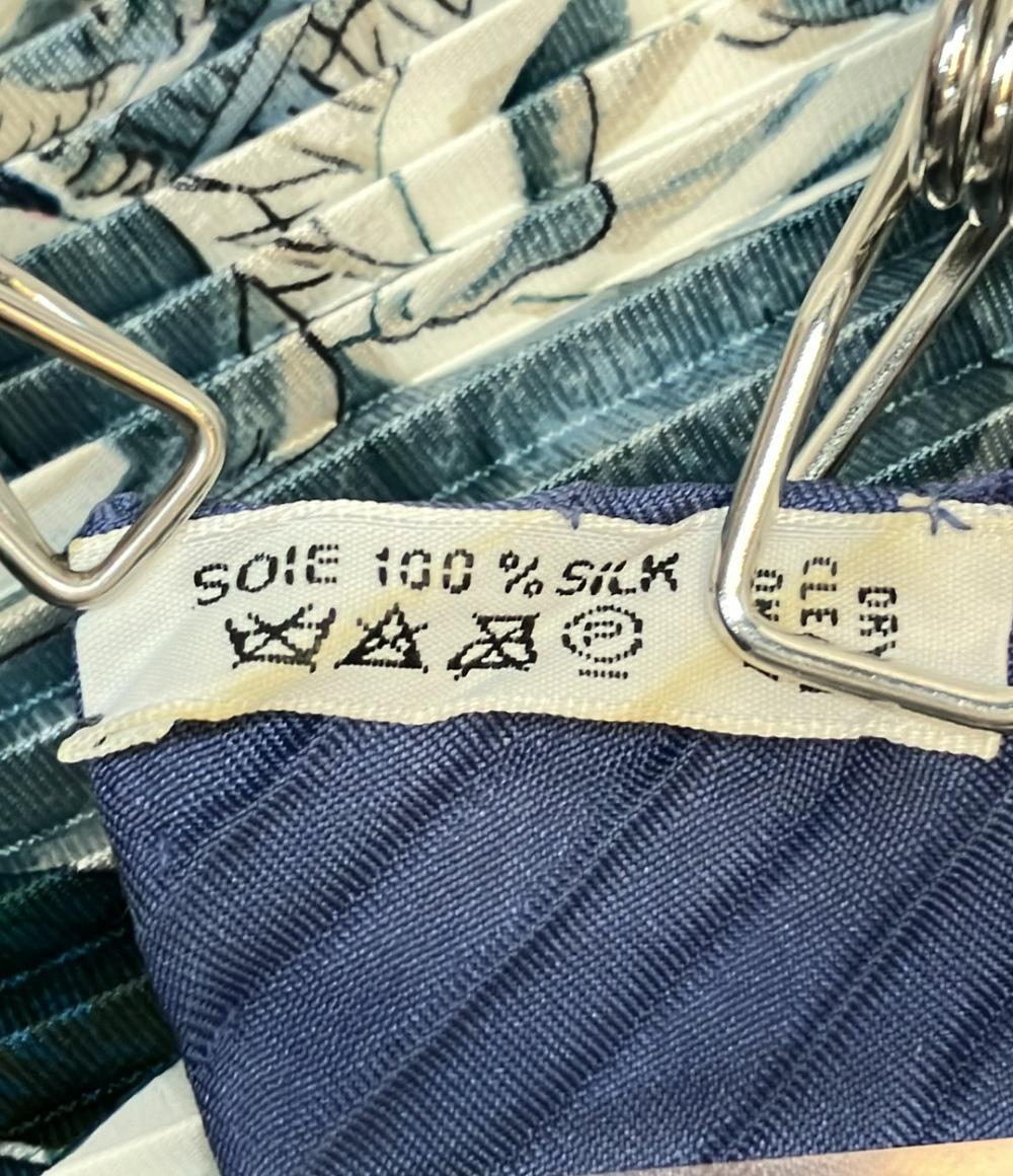 美品 HERMES スカーフ シルク100% プリーツカレ90 Lhiver レディース エルメス