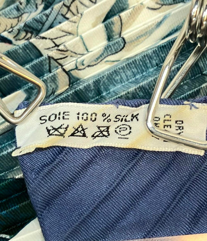 美品 HERMES スカーフ シルク100% プリーツカレ90 Lhiver レディース エルメス