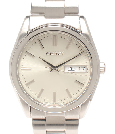美品 SEIKO 腕時計 セレクション クオーツ シルバー 6N53-00B0 メンズ セイコー