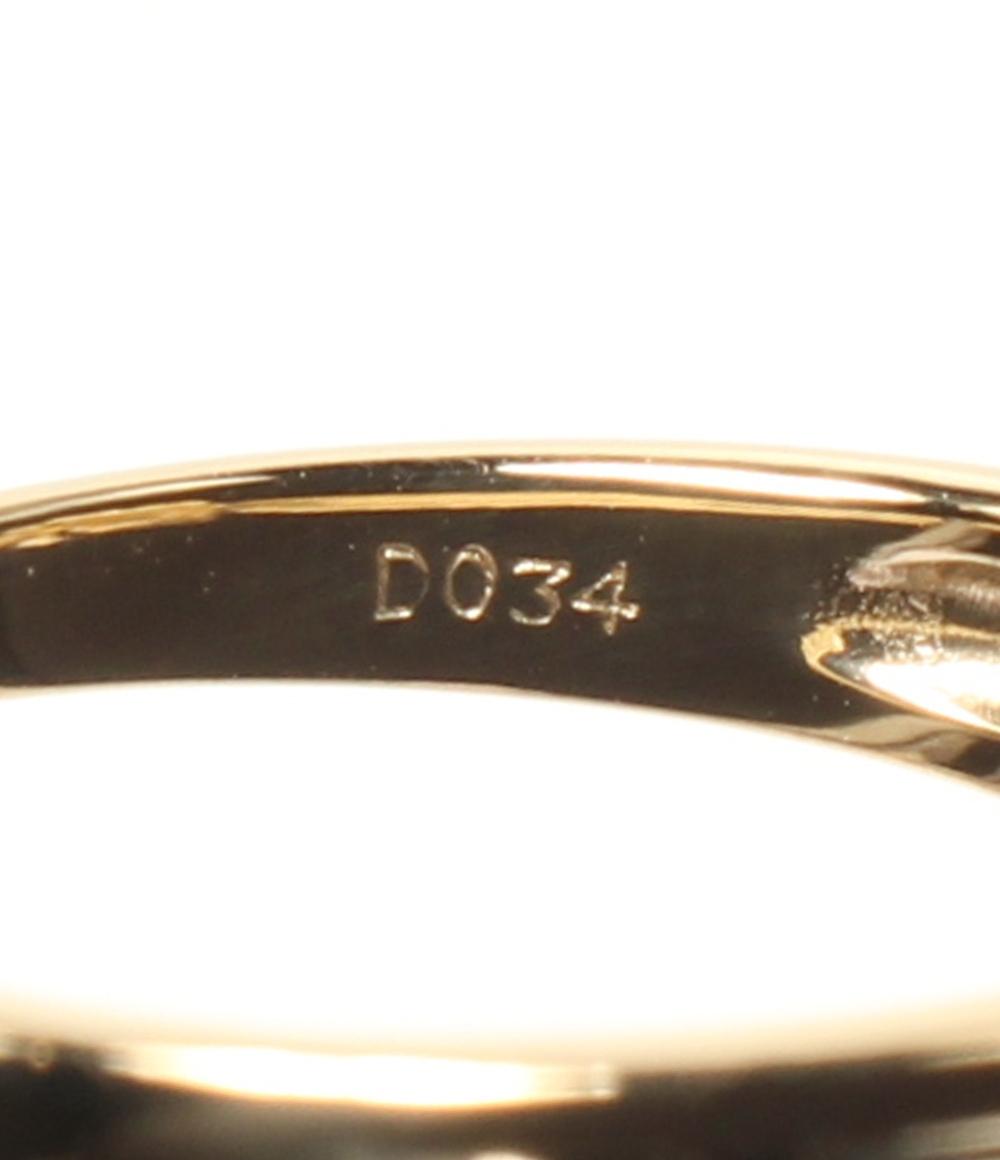 美品 リング 指輪 K18 ダイヤ0.34ct レディース SIZE 13号
