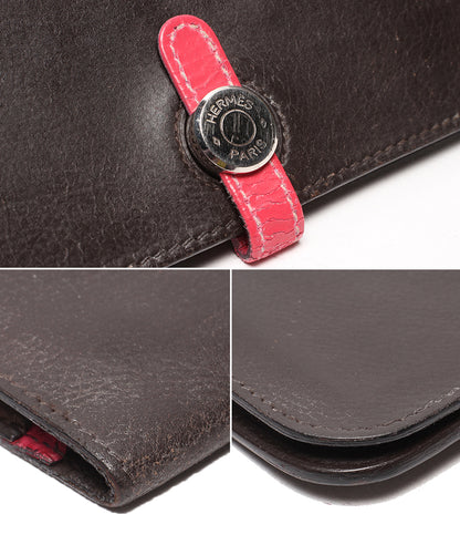HERMES 長財布 □K刻印 シルバー金具 ドゴンGM レディース エルメス