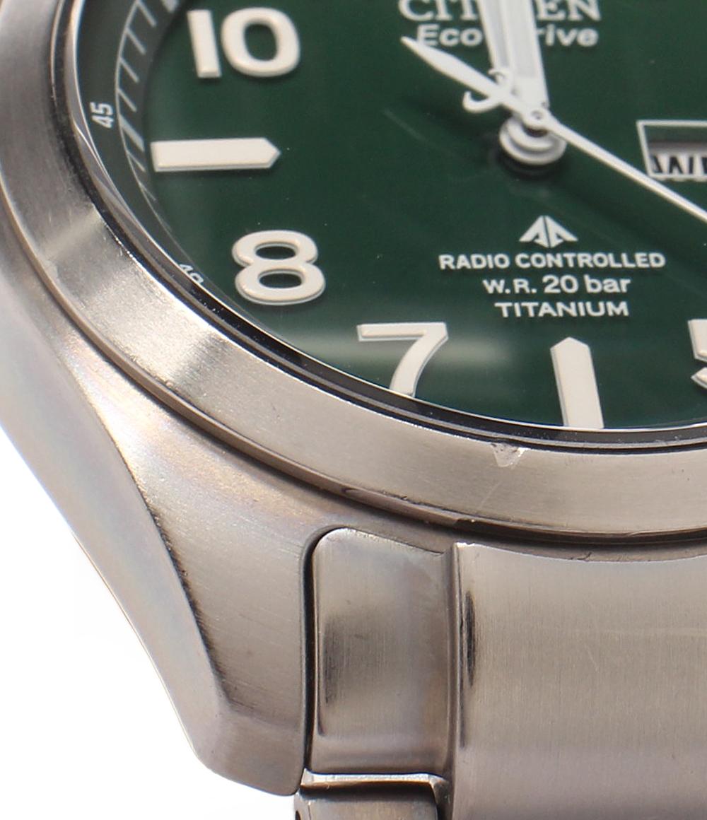 CITIZEN 腕時計 LAND プロマスター ソーラー グリーン H100-T011039 メンズ シチズン