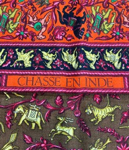 エルメス スカーフ カレ90 インドの狩猟 CHASSE en INDE レディース HERMES