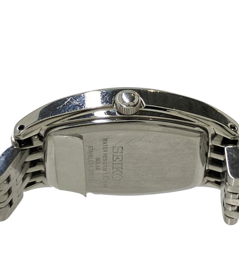 SEIKO 腕時計 エクセリーヌ ソーラー ホワイト V117-0AS0 レディース セイコー