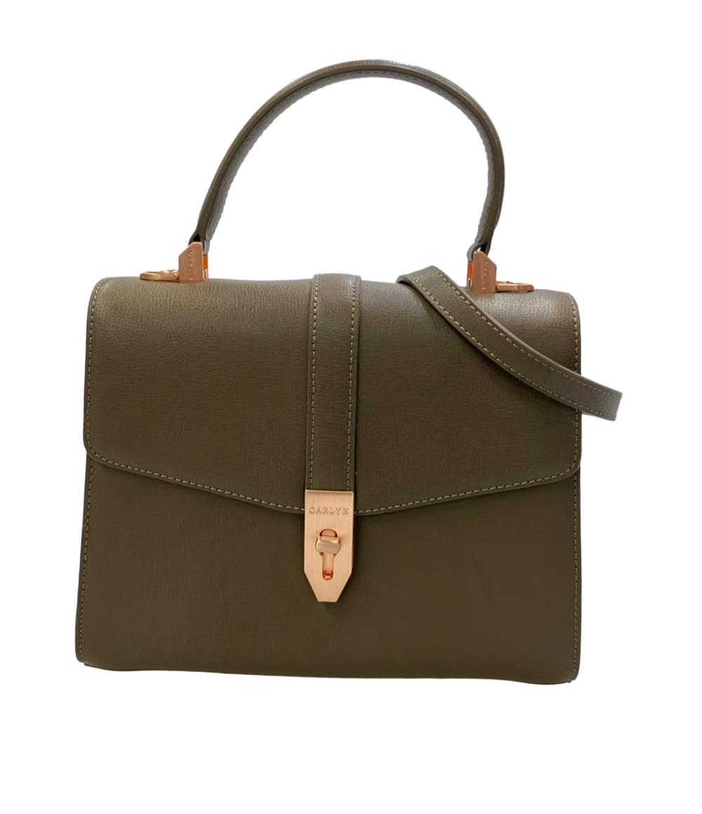 美品 CARLYN 2way ハンドバッグ ショルダーバッグ 斜め掛け レディース カーリン