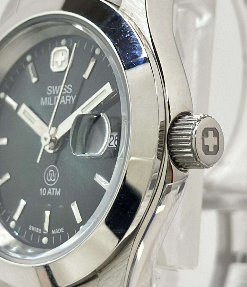 SWISS MILITARY スイスミリタリー 腕時計 クォーツ  SS/ 6-523   シルバーカラー レディース / 240001198794 スイスミリタリー SWISS MILITARY 腕時計 ウォッチ クォーツ ロゴ 白