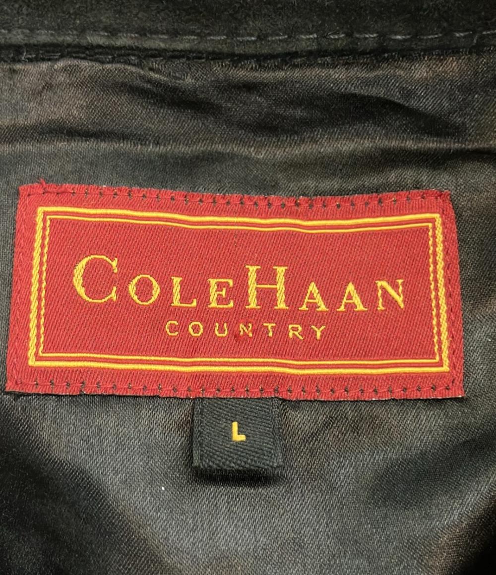 コールハーン 長袖シャツ シェルスエード メンズ SIZE L COLE HAAN