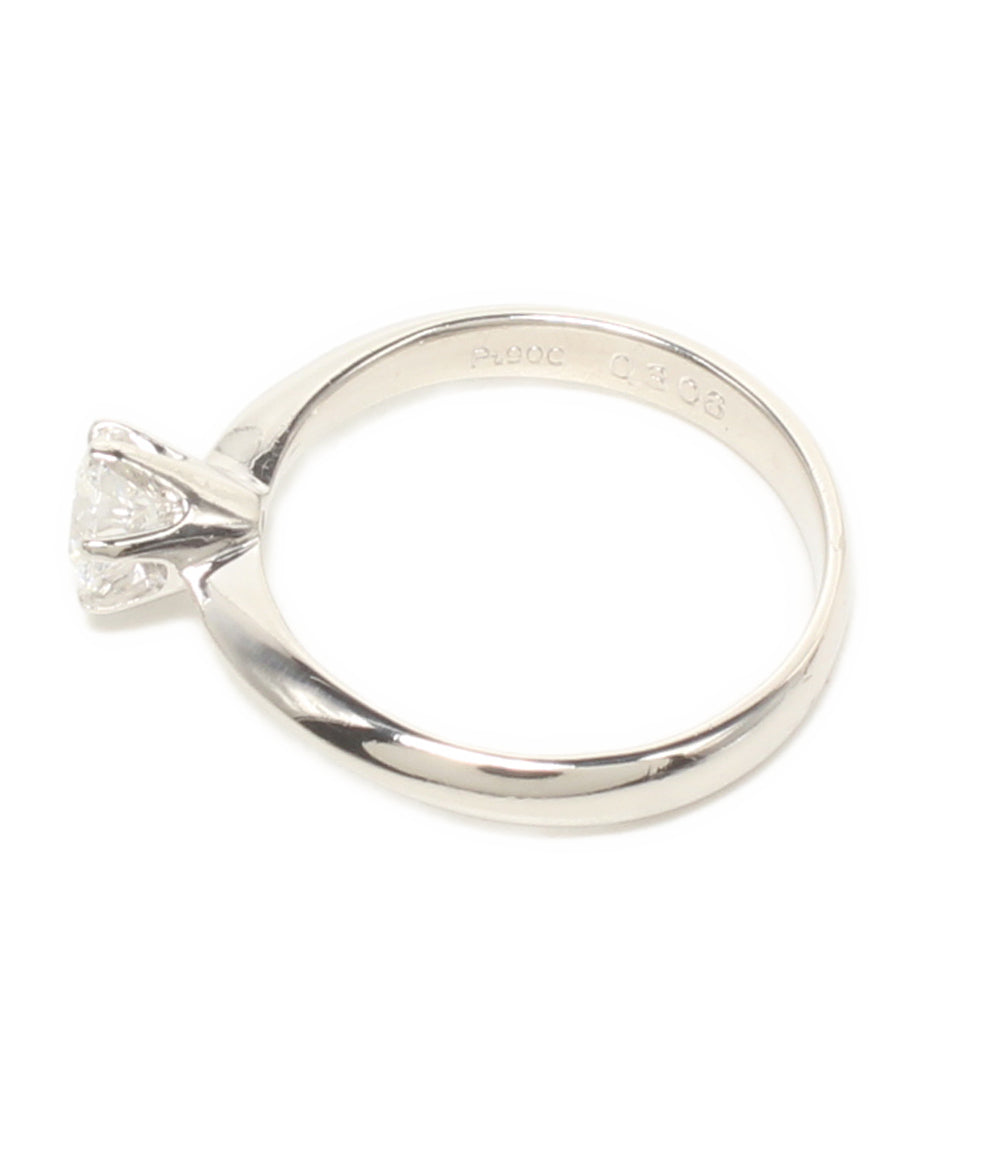 美品 リング 指輪 Pt900 ダイヤ0.306ct レディース SIZE 7号
