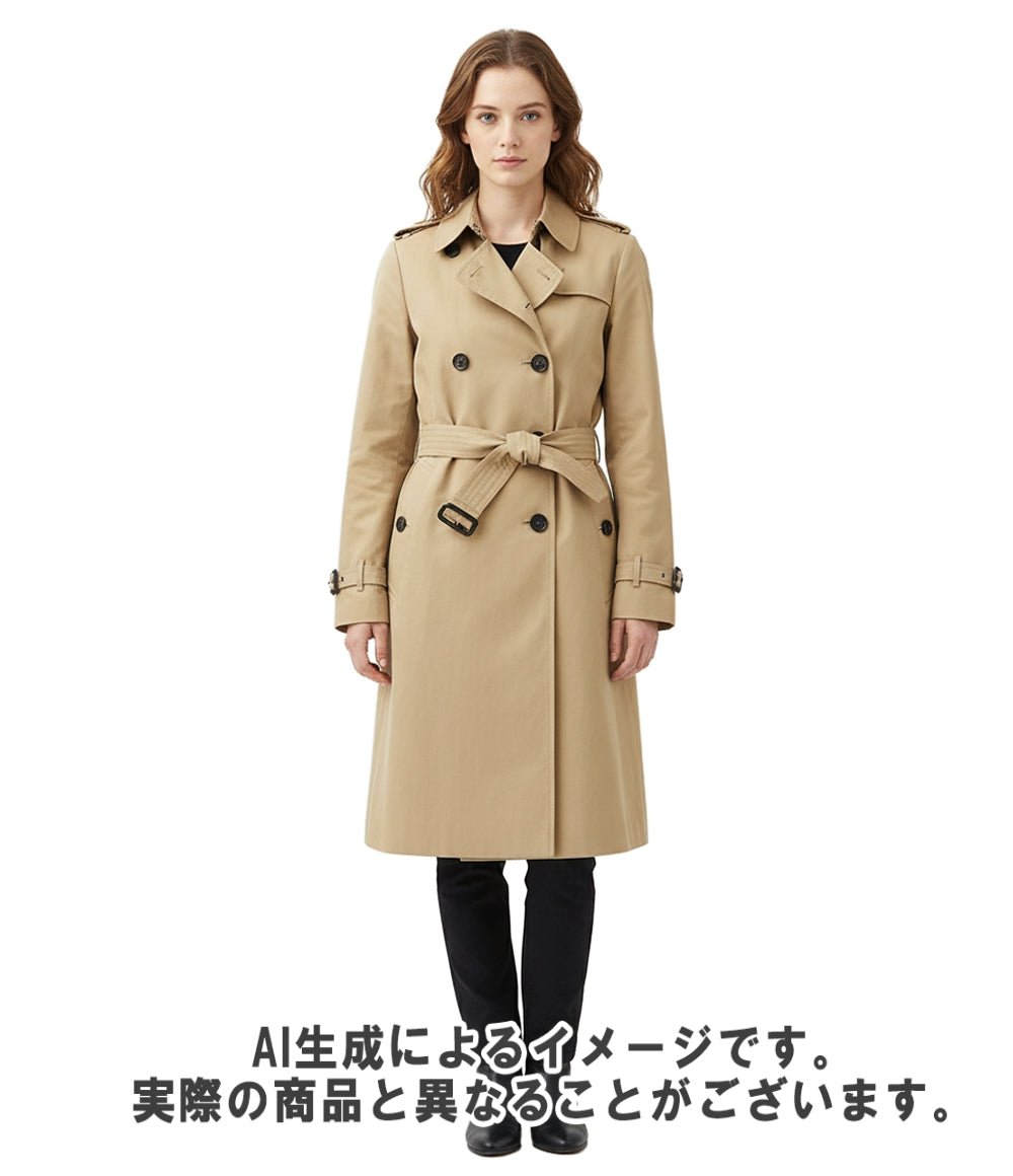 訳あり BURBERRY トレンチコート ノバチェック ベルト付き レディース