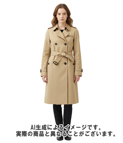 訳あり BURBERRY トレンチコート ノバチェック ベルト付き レディース SIZE 34 (XXS) バーバリー