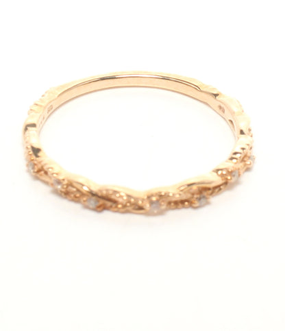 美品 NOJESS リング 指輪 K10 ダイヤ 0.046ct レディース SIZE 13号 ノジェス