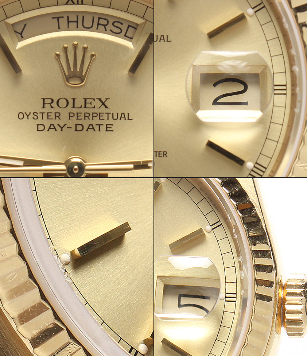 ROLEX 腕時計 18K デイデイト 自動巻き ドールド 18038 メンズ