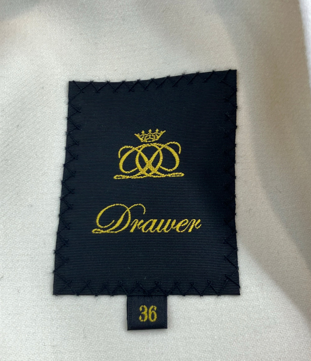 Drawer ウール ベルテッド ショールカラー ベスト 6522-234-0789 レディース SIZE 36 (S) ドゥロワー
