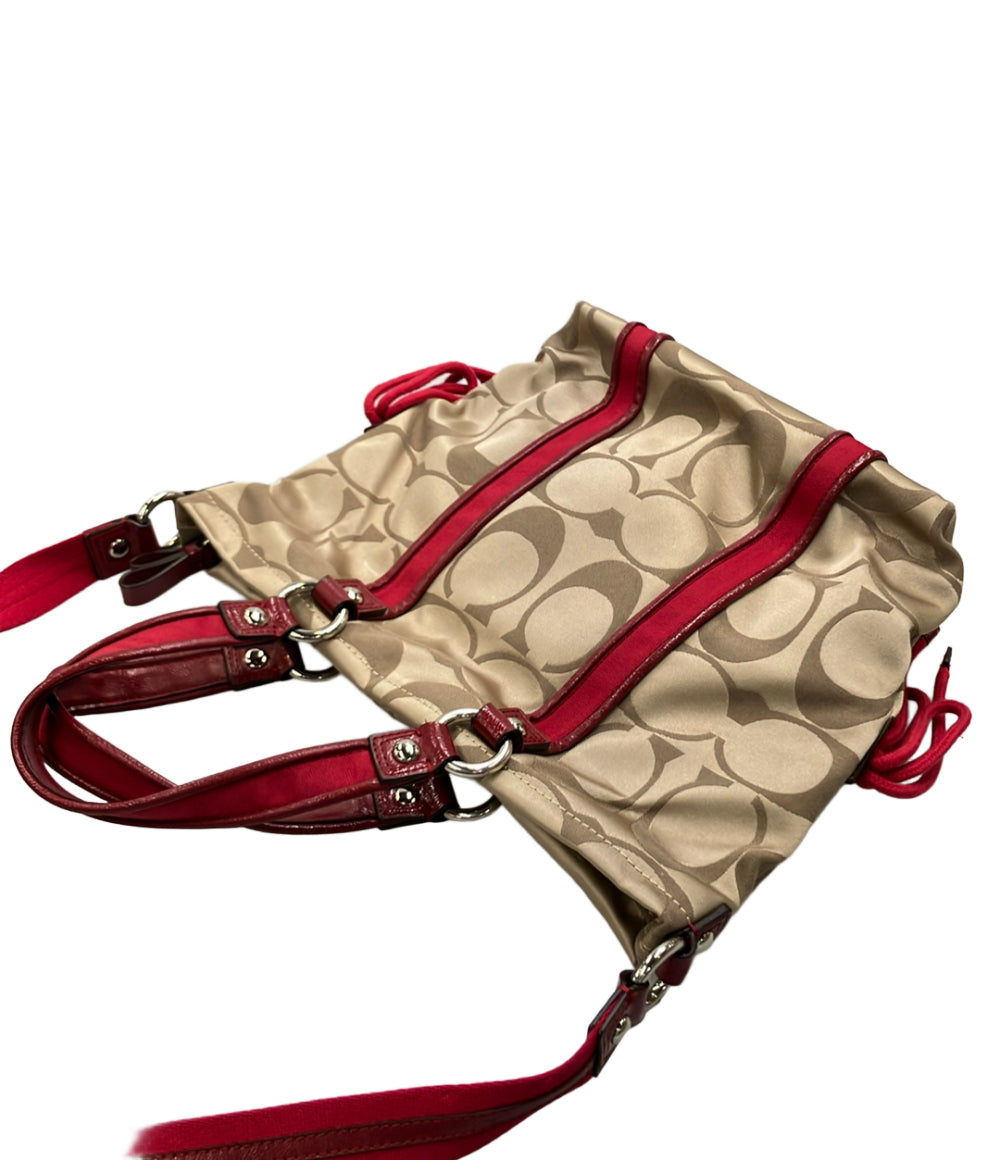 COACH 2WAY トートバッグ ショルダーバッグ 肩掛け シグネチャー F20101 レディース コーチ