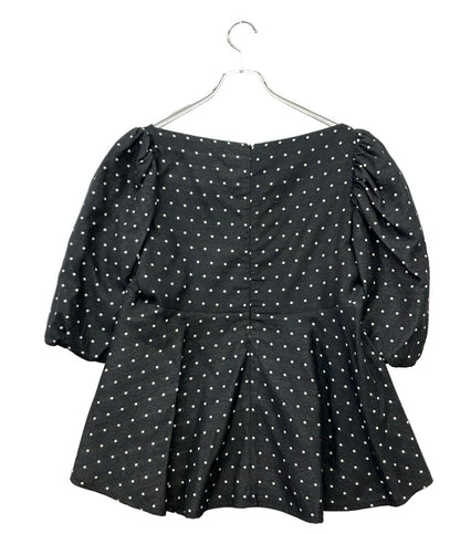 macgraw 半袖 パフスリーブドットブラウス レディース SIZE 42 (L) マックグロー
