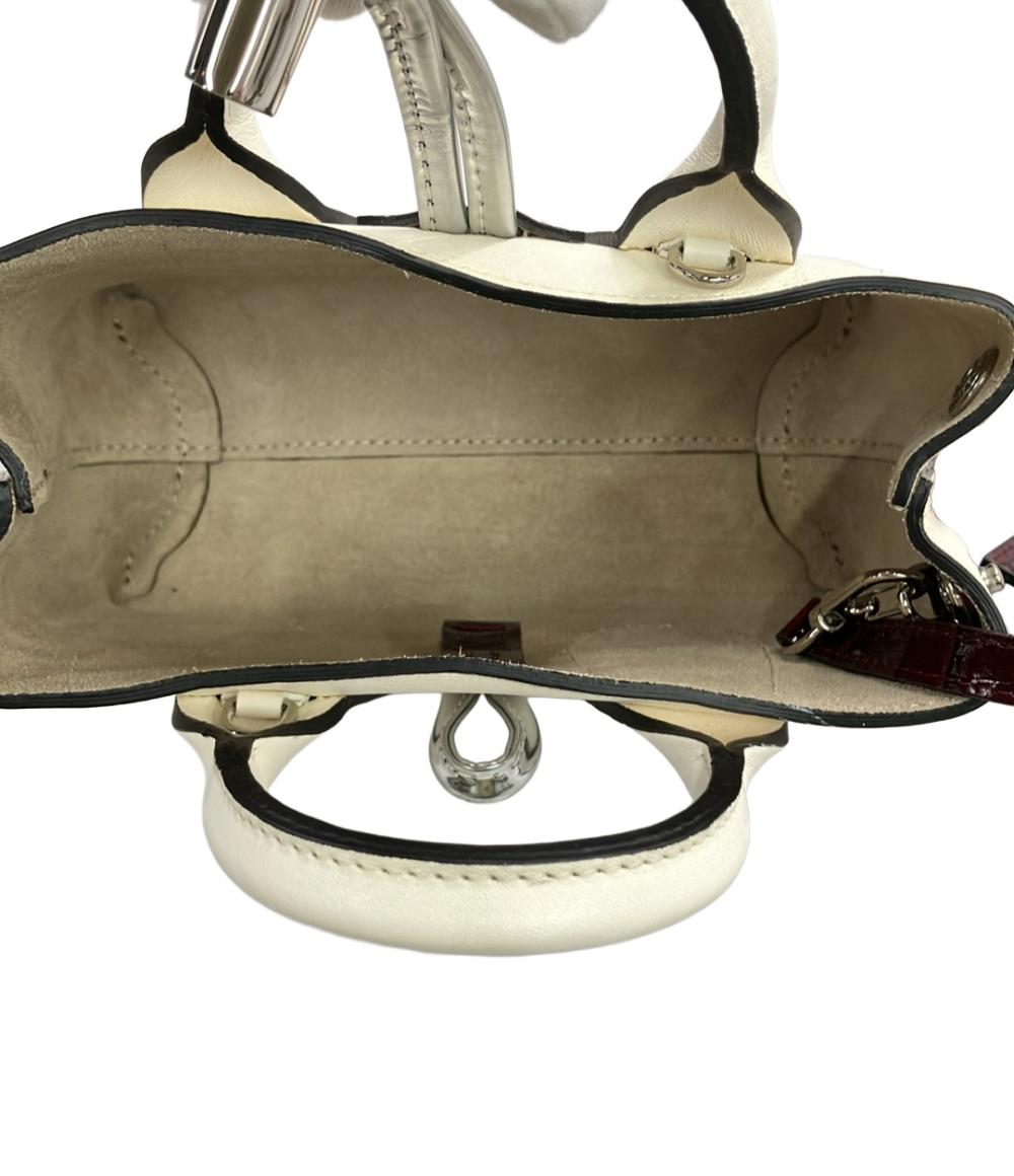 Longchamp ハンドバッグ ショルダーバッグ 2WAY 斜め掛け クロコ型押し