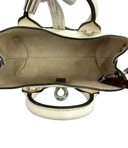 Longchamp ハンドバッグ ショルダーバッグ 2WAY  斜め掛け クロコ型押し レディース ロンシャン