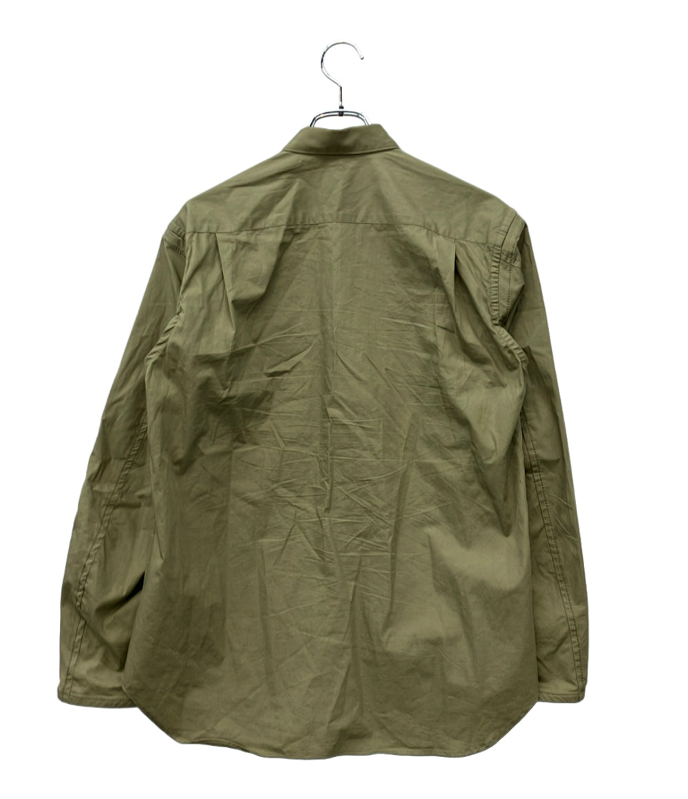 COMME des GARCONS SHIRT 長袖シャツ COTTON POPLIN PLAIN カーキ S28055 メンズ SIZE XS コムデギャルソンシャツ