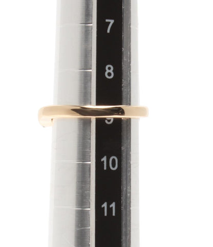 美品 エテ リング 指輪 K10 ダイヤ0.05ct レディース SIZE 9号 ete