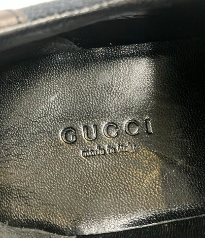 GUCCI レザースニーカー GG柄 ダブルベルクロ レディース SIZE 37 (23.5cm) グッチ