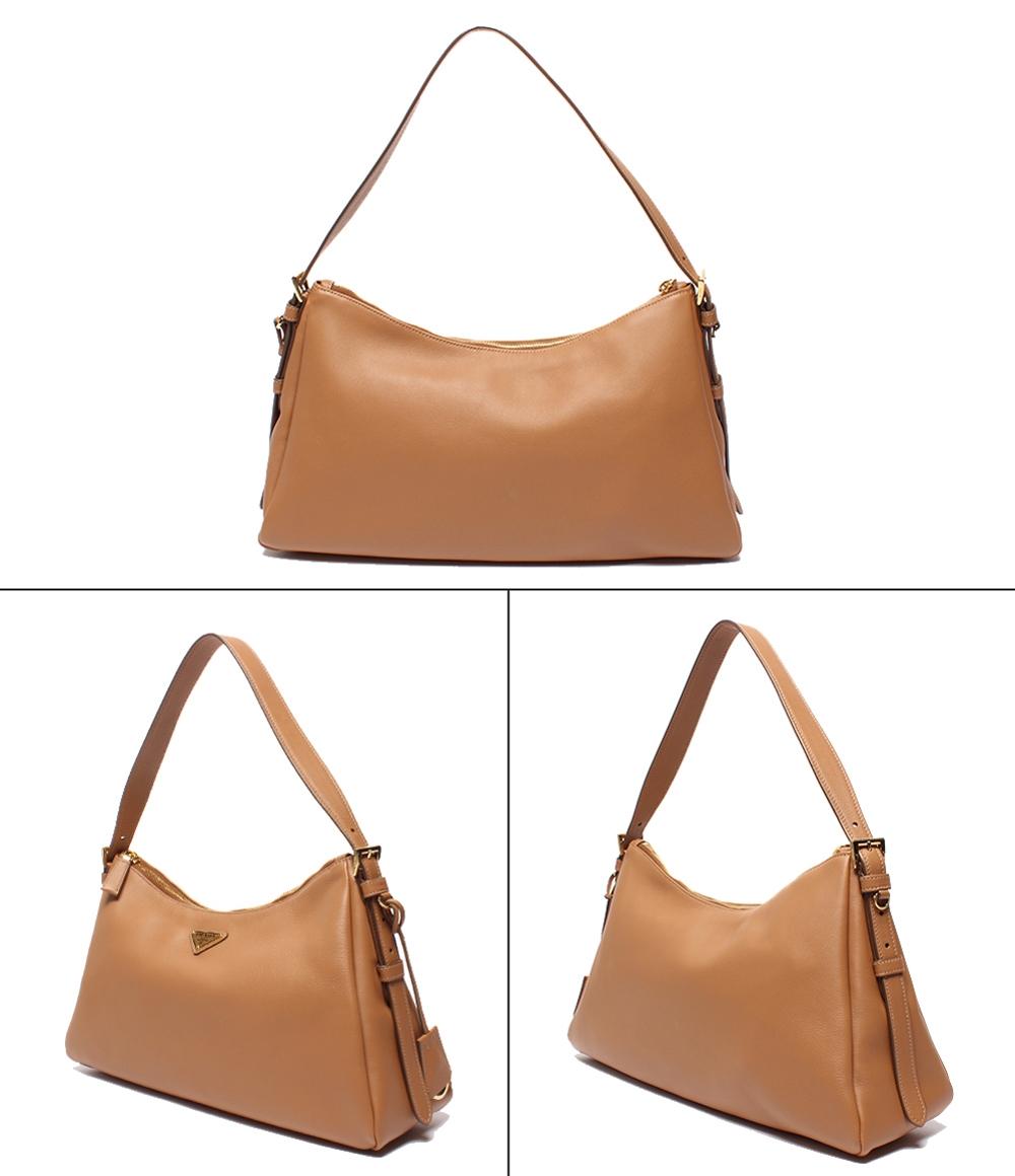 美品 プラダ ショルダーバッグ 肩掛け ソフトグレインレザー 1BC228_2CYS_F03BH_V_LVM レディース PRADA