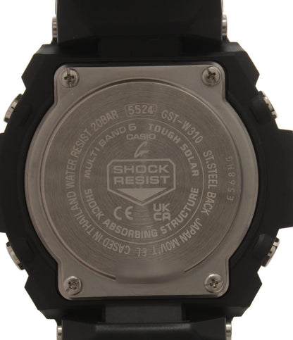 美品 カシオ 腕時計 Gスチール G-STEEL G-SHOCK ソーラー ブラック GST-W310-1AJF メンズ CASIO