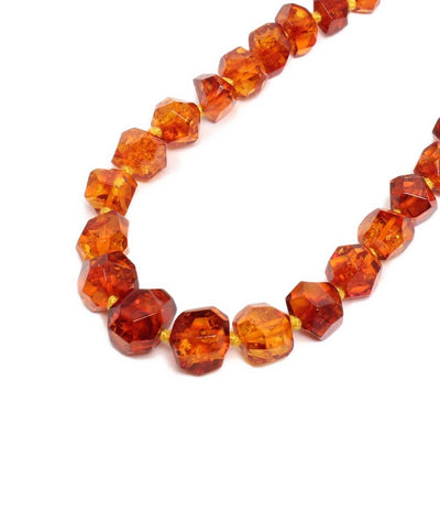 ネックレス 琥珀 7-16mm レディース