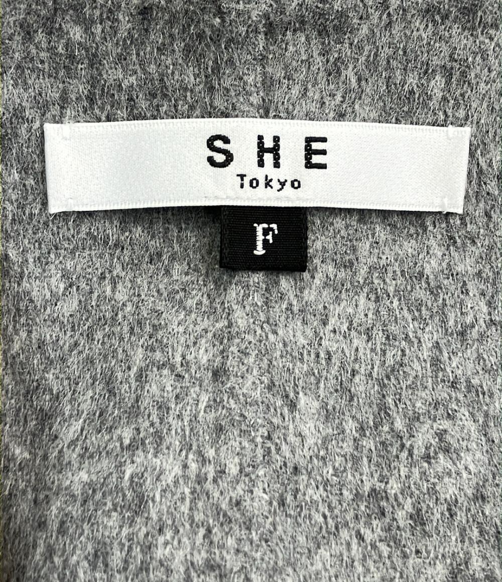 美品 SHE TOKYO ショート丈ジャケット レディース SIZE F (M) シートーキョー