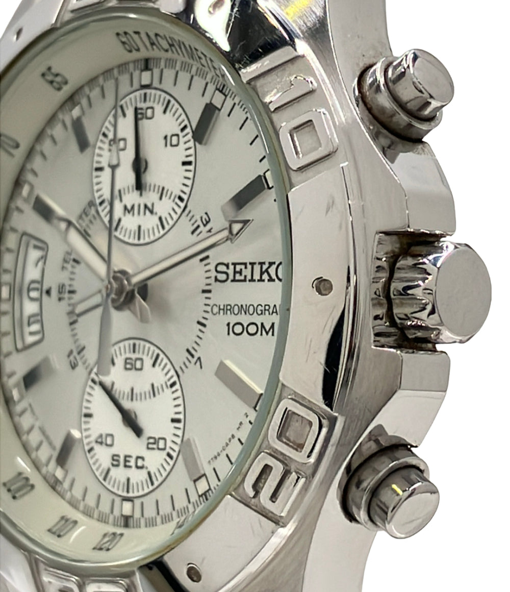 SEIKO 腕時計 クオーツ シルバー 7T94-0AK0 メンズ セイコー