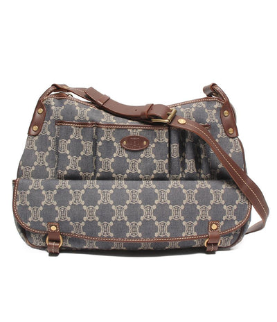 CELINE ショルダーバッグ 斜め掛け デニム マカダム レディース セリーヌ