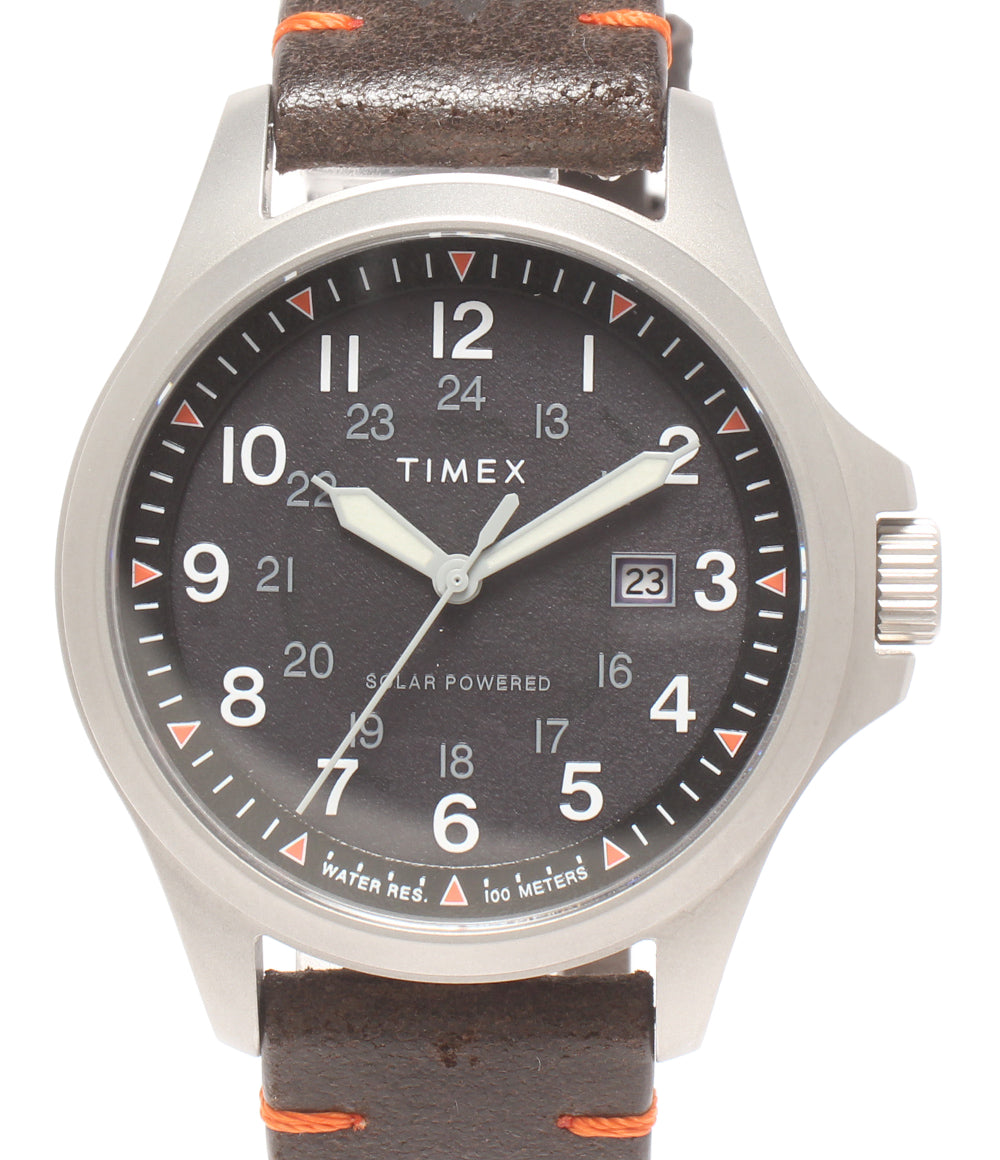 美品 TIMEX 腕時計 エクスペディション ノース フィールド ソーラー ブラック TW2V64100 メンズ タイメックス