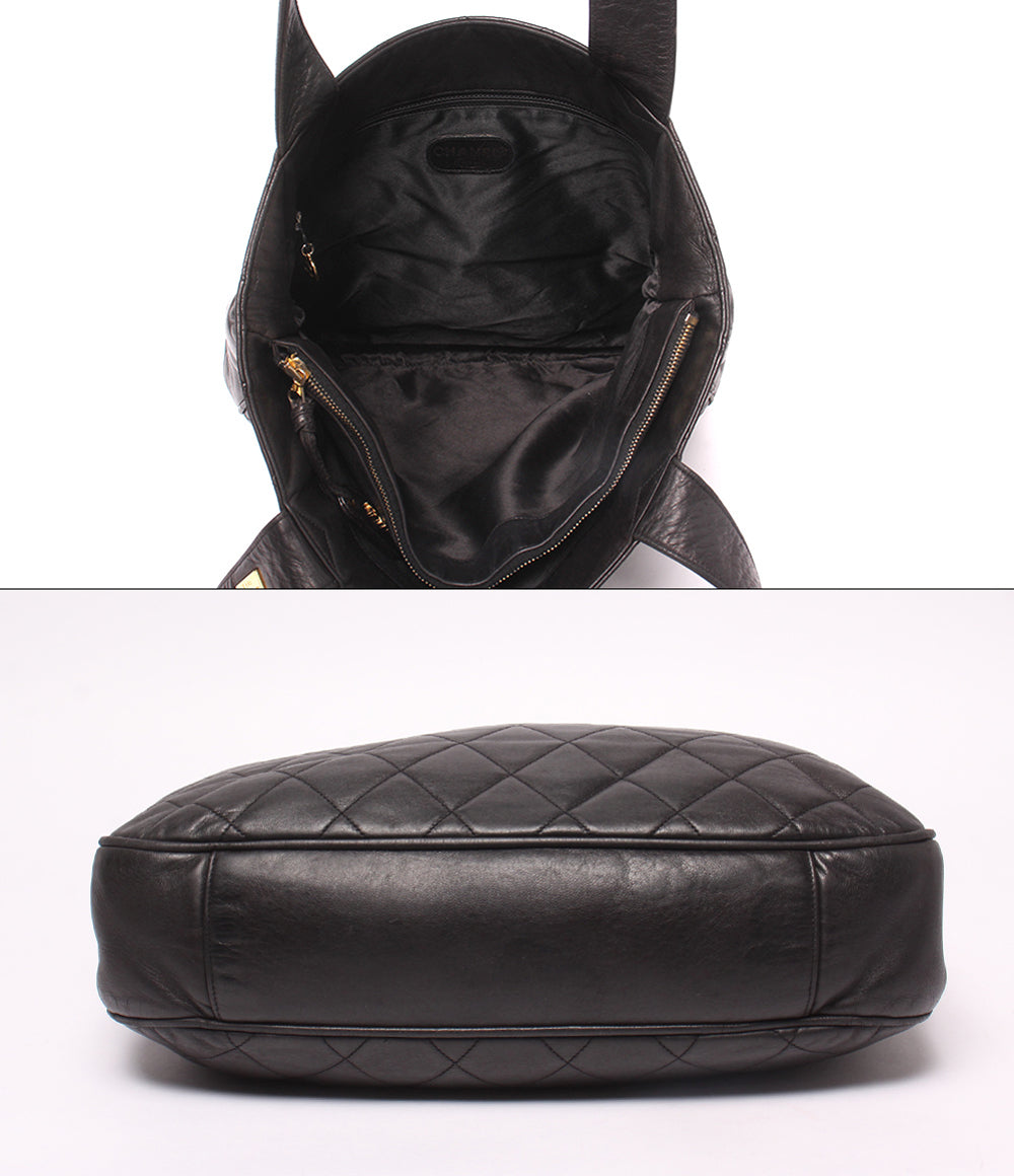 CHANEL トートバッグ ショルダーバッグ 肩掛け ゴールド金具 3番台 マトラッセ レディース シャネル