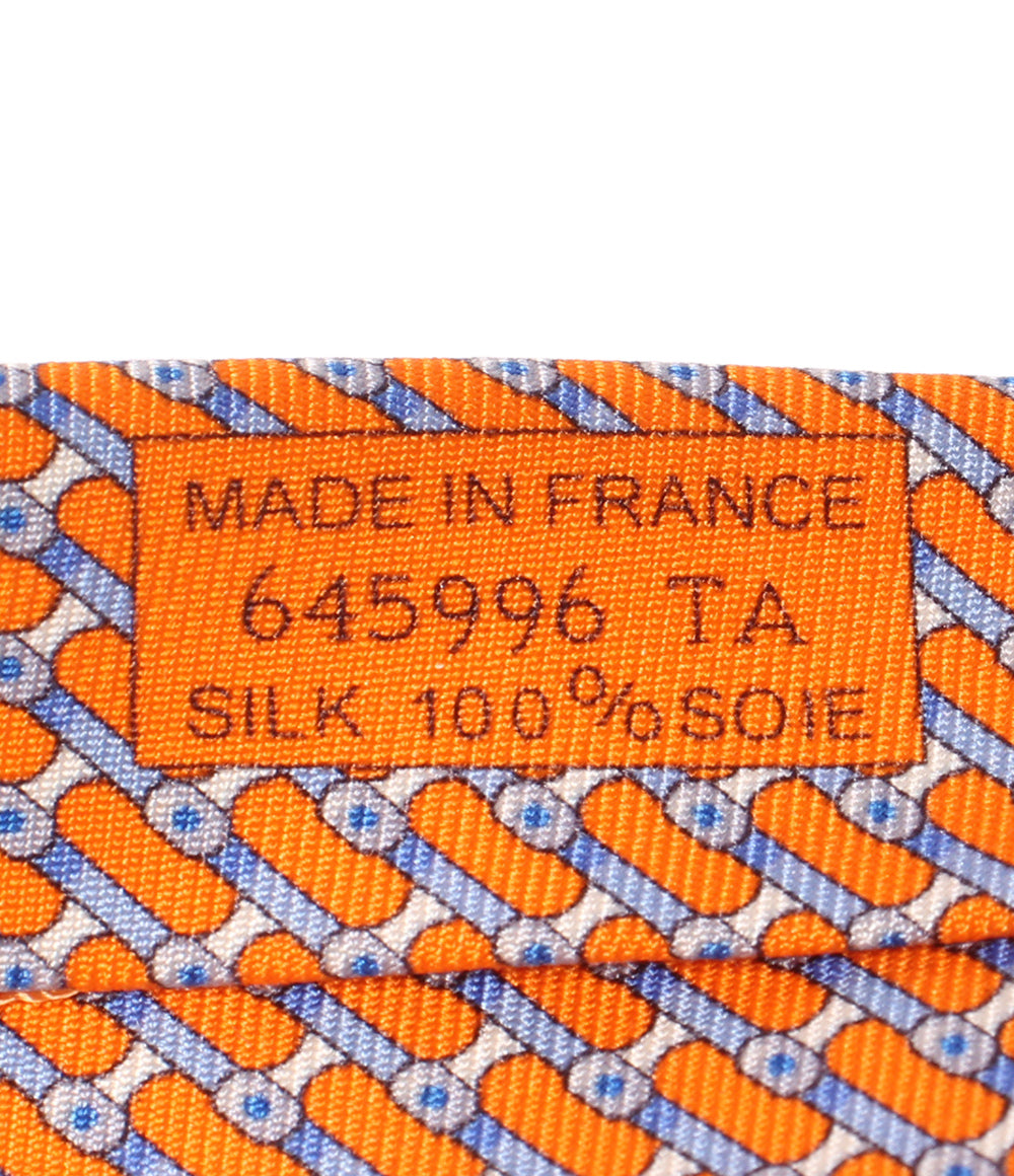 HERMES ネクタイ シルク100% メンズ エルメス