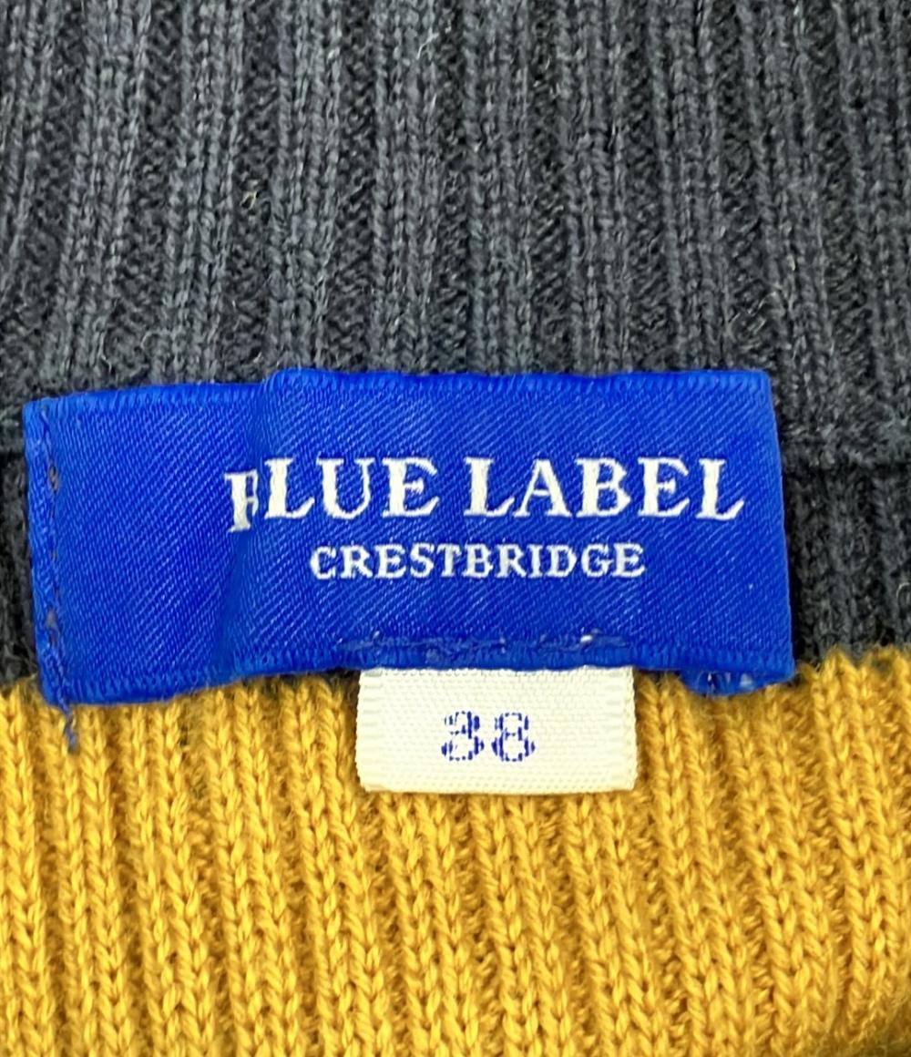 ブルーレーベル・クレストブリッジ リブニットワンピース 7部丈 レディース SIZE 38 (S) BLUE LABEL CRESTBRIDGE