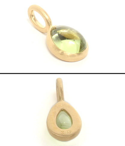 美品 BIZOUX リング 指輪 K18 ダイヤ 0.08ct ローズクオーツ ペリドット ペンダントトップ　3点セット レディース ビズー