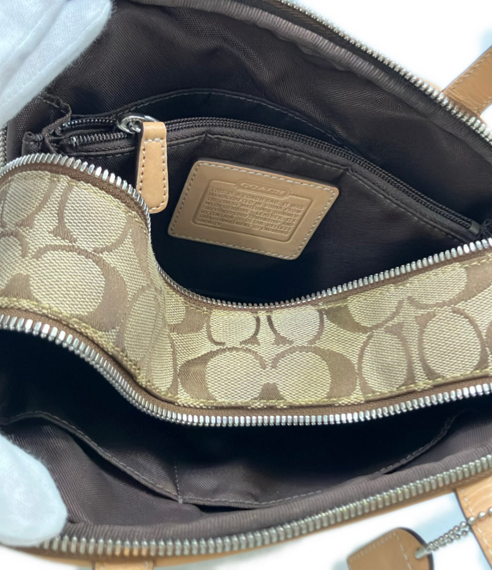 美品 COACH ハンドバッグ シグネチャー レディース コーチ
