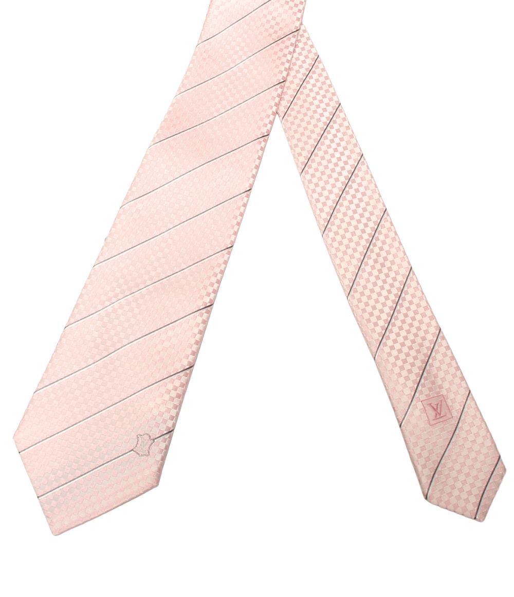 美品 ルイ・ヴィトン ネクタイ シルク100% クラヴァット・エク M78760 メンズ LOUIS VUITTON