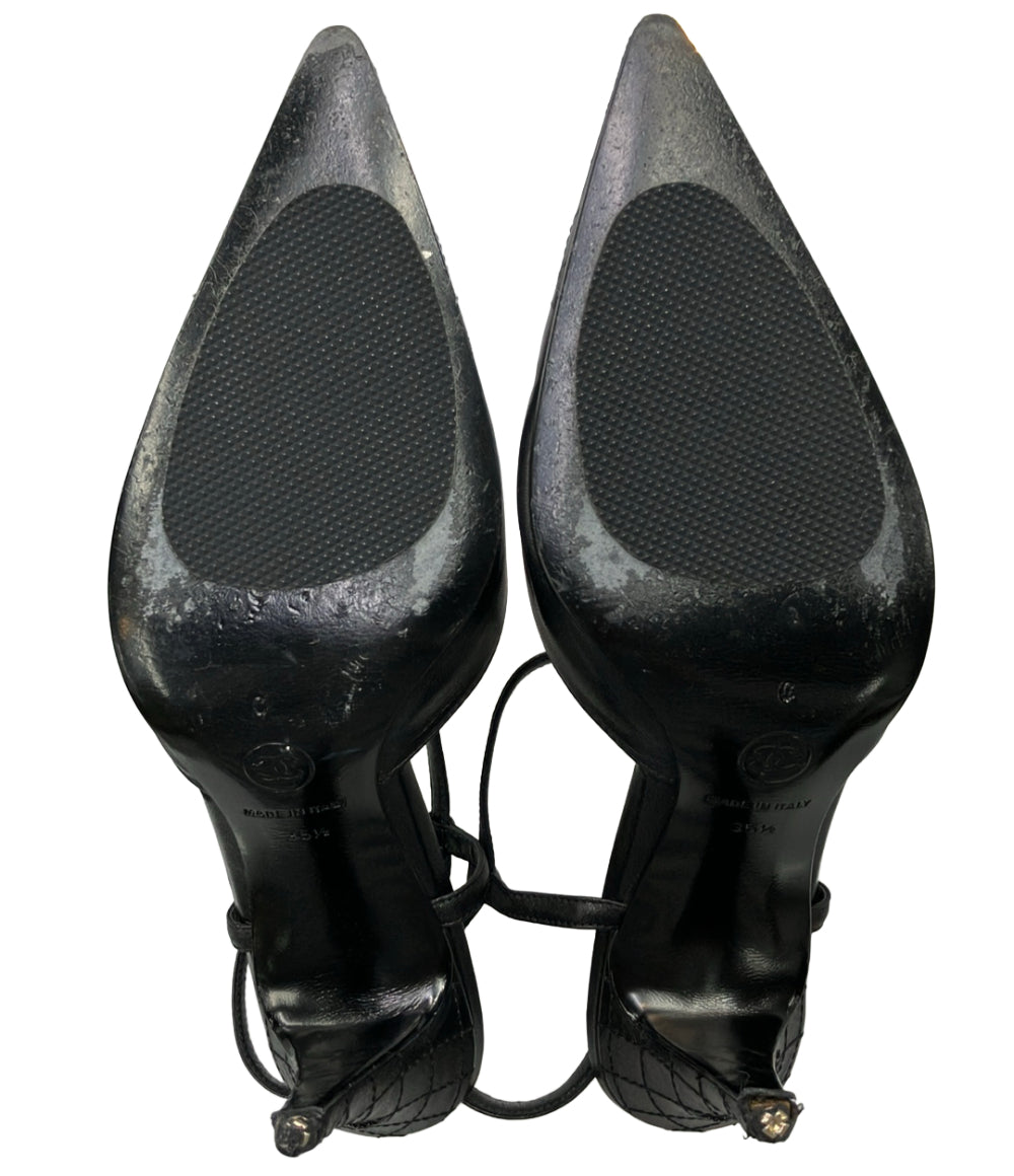 CHANEL Tストラップサンダル レディース SIZE 35 1/2 シャネル