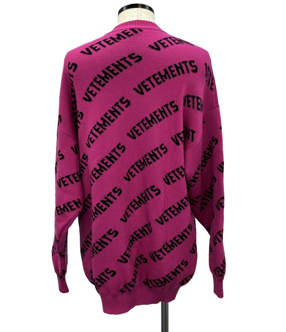 美品 ヴェトモン 長袖ニット ロゴ メンズ SIZE XS VETEMENTS