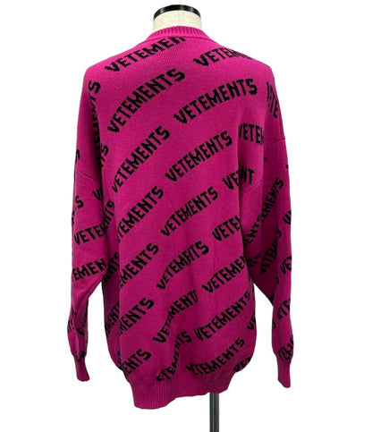 美品 ヴェトモン 長袖ニット ロゴ メンズ SIZE XS VETEMENTS